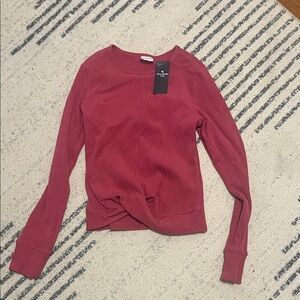 Abercrombie Kids Burgundy Long Sleeve Tee